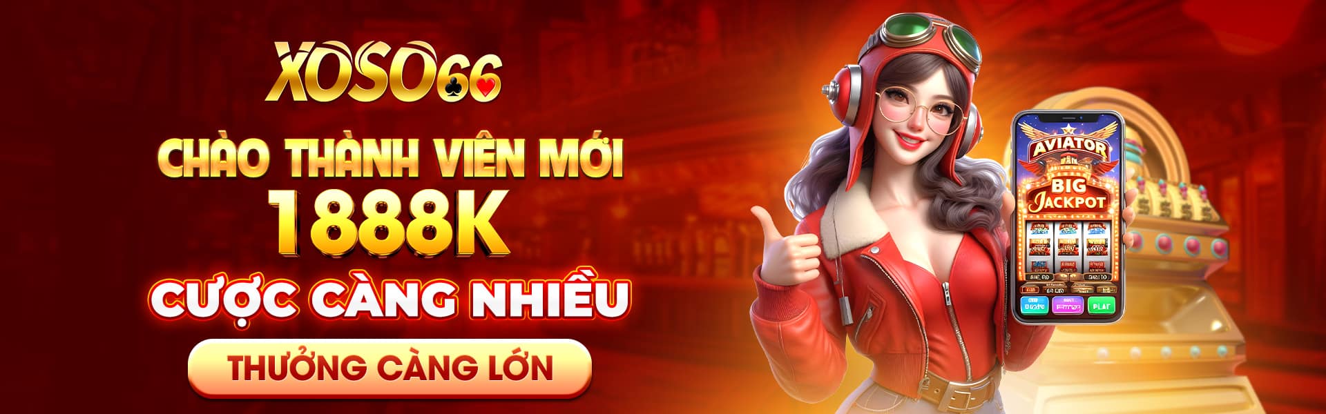 chào mừng thành viên mới Xoso66 thưởng 1888k